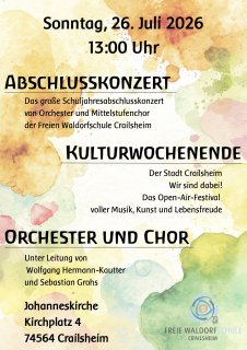 Orchesterauftritt Kulturwochenende