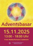 Plakat für den Adventsbasar 2025